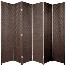 6 Panel Woven Room Divider Screen